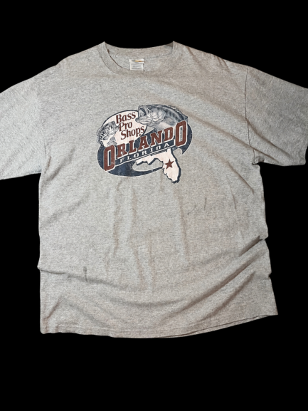 Bass Pro Shops Men's Grey T-shirt